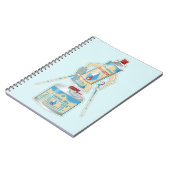 キャンプ用ガスカートリッジ面白いハイキング ノートブック (左側)