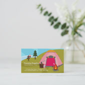 キャンプ用品店 名刺 (スタンド正面)