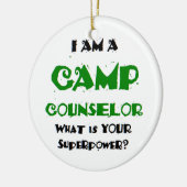 キャンプ相談員 セラミックオーナメント (左)