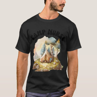 キャンプ看護婦家族 Tシャツ