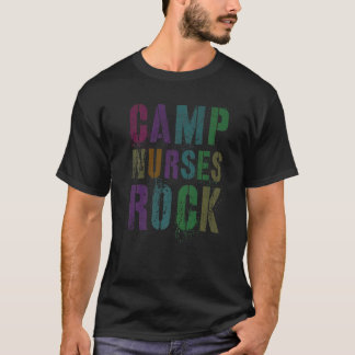 キャンプ看護師はロックだ キャンプ医療チーム 医療従事者 T Tシャツ