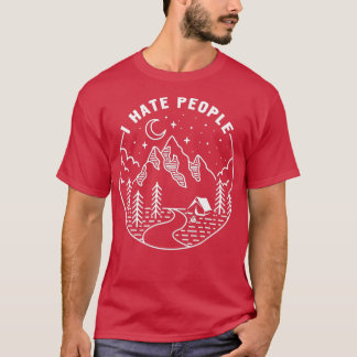 キャンプ私は人々マウンテンキャンプ愛好家Gif Tシャツ