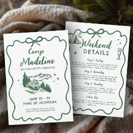 キャンプ素朴バチェロレッテグリーンボウの旅程3日 招待状