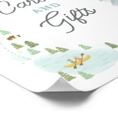 キャンプ誕生日カードとギフトサイン ポスター (角)