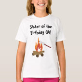 キャンプ誕生日シスターTシャツ Tシャツ (正面)