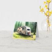 キャンプ誕生日 カード (黄色い花)