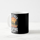 キャンプ退職したに行く私の仕事は引退キャンプ コーヒーマグカップ (正面左)