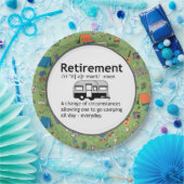 キャンプ退職定義 ペーパープレート (パーティー)