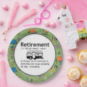 キャンプ退職定義 ペーパープレート (パーティー)