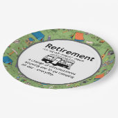 キャンプ退職定義 ペーパープレート (アングル)