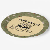 キャンプ退職定義 ペーパープレート (アングル)