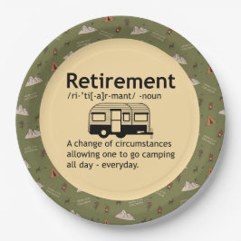 キャンプ退職定義 ペーパープレート