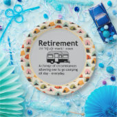 キャンプ退職定義 ペーパープレート (パーティー)