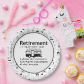 キャンプ退職定義 ペーパープレート (パーティー)