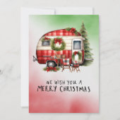 キャンプ雪だるまクリスマステーマ シーズンカード (正面)