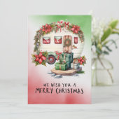 キャンプ雪だるまクリスマステーマ シーズンカード (スタンド正面)