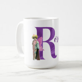 キャンプ風パープルシャイマーイラストR コーヒーマグカップ