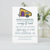 キャンプ風結婚式招待状 招待状 (スタンド正面)