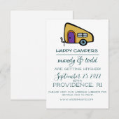 キャンプ風結婚式招待状 招待状 (正面/裏面)