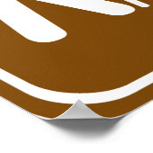 キャンプ高速道路標識のあるハイキングトレイル ポスター (角)