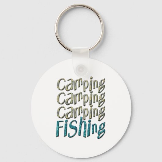 キャンプ魚釣り キーホルダー (正面)