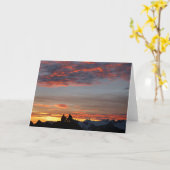 キャンプ17の日没のnotecardを楽しんで-中消して下さい カード (黄色い花)