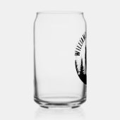 キャンプ アウトドア ウルフ パーソナライズ ファミリー キャビン ネーム ガラス缶 (右)