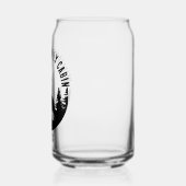 キャンプ アウトドア ウルフ パーソナライズ ファミリー キャビン ネーム ガラス缶 (左)