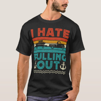 キャンプ キャンピングカーを出すのが嫌な人向け レトロ Tシャツ