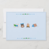 キャンプ キャンプアウト フォト バースデー パーティー 男の子 ご招待 招待状 (裏面)