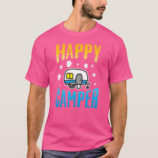 キャンプ キャンプ場 ハッピーキャンパー アウトドア キャンプ 楽しい Tシャツ