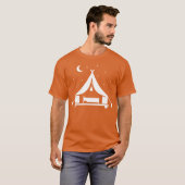 キャンプ グランピング テント 可愛い おもしろい Tシャツ (正面フル)