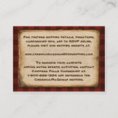 キャンプ、グランプ、自然結婚のエンクロージャカード エンクロージャーカード (裏面)