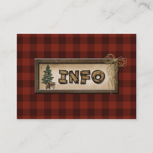 キャンプ、グランプ、自然結婚のエンクロージャカード エンクロージャーカード (正面)