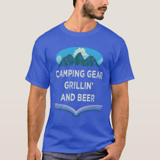 キャンプ グリル ビール パーティー カンプ リユニオン Tシャツ