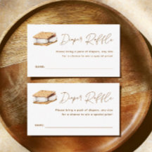 キャンプ スモア楽しいベイビーシャワー おむつくじ