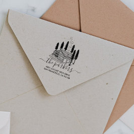 キャンプ テーマ | 家族名 署名 返送先住所 ラバースタンプ