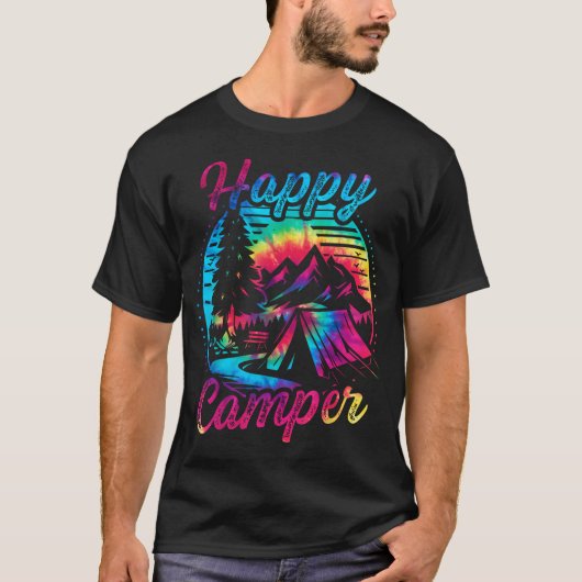 キャンプ・ハイキング好きへのプレゼント キャンパー Tシャツ (正面)