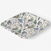 キャンプ、ハイキング、アウトドア、自然をテーマ ペーパープレート (傾斜あり)