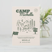 キャンプ・バチェロレッテの招待状と旅程 招待状 (スタンド正面)