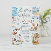 キャンプ・バチェロレッテの週末予定 招待状 (スタンド正面)