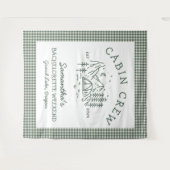 キャンプ・バチェロレッテ・ウィークエンド 山 タペストリー (正面(横))