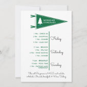 キャンプ・バチェロレッテ・バッチ・ウィークエンドの予定 招待状 (裏面)