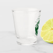 キャンプ・バチェロレッテ・パーティーのための花嫁の友人へのプレゼントに最適なグリーンのアウトドア風デ ショットグラス (左)