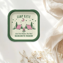 キャンプ・バチェロレッテ・パーティー ペーパープレート