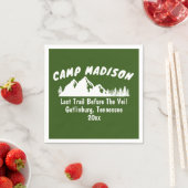 キャンプ・バチェロレッテ・パーティー・マウンテン・キャンピング・スキー・バッハ スタンダードカクテルナプキン (インサイチュ)