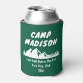 キャンプ・バチェロレッテ・パーティー・マウンテン・キャンピング・ハイキング 缶クーラー (缶正面)