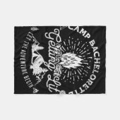 キャンプ・バチェロレッテ・パーティー・マッチング フリースブランケット (正面(横))