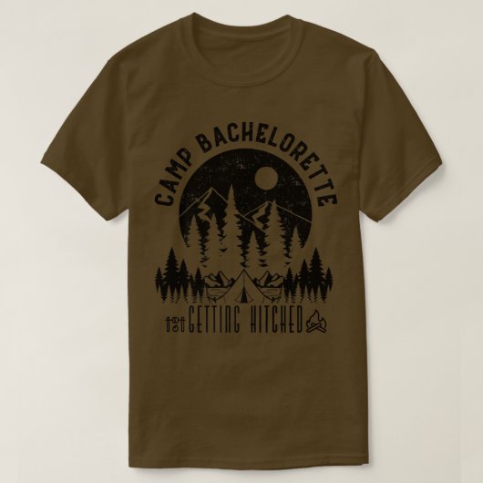 キャンプ・バチェロレッテ・パーティー Tシャツ (デザイン正面)