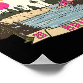 キャンプ バッハ 花嫁  ブライズメイド レトロ キャンピング バチェロレッテ ポスター (角)